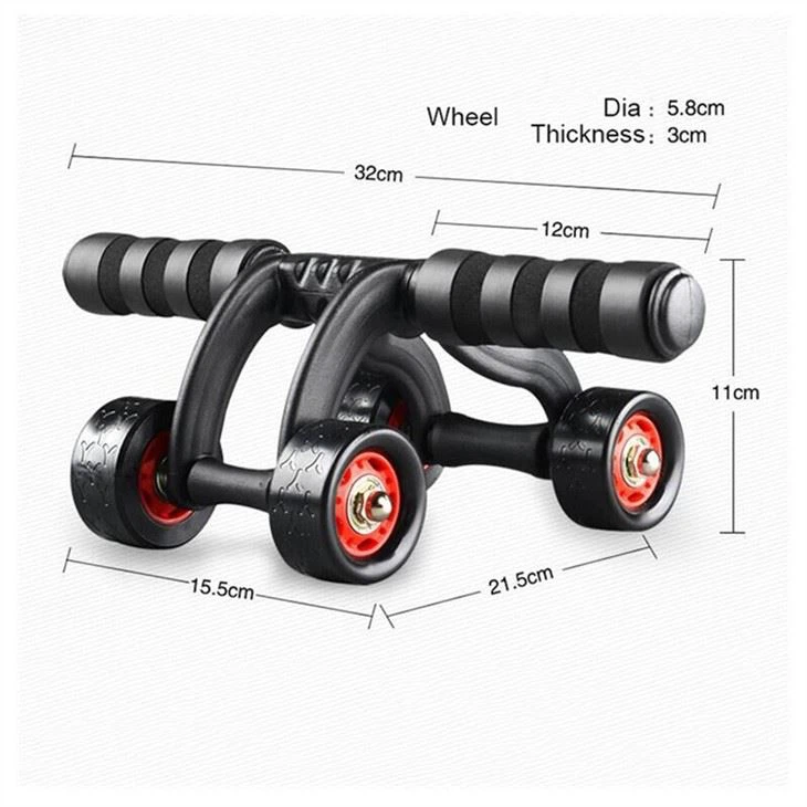 4 Wheel Exercise AB Wheel Roller